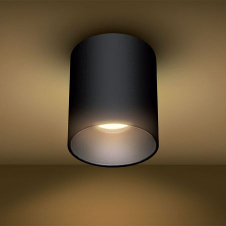 MAYTONI REIF LED Einbauleuchte Rund – Flacher Downlight In Schwarz & Gold, GU10, Für Decke In Wohnzimmer & Küche