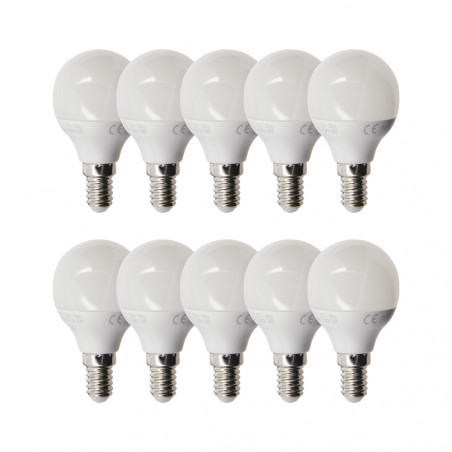 Lot De 10 Ampoules Fluocompactes 11W - Puissance équivalente 60W, Classe A, 400-799 Lumens