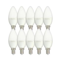Ampoule Filament LED Flamme Opaque, culot E14, 250 Lumens, conso. 4 W (eq. 25 W), 4000K, Blanc neutre
