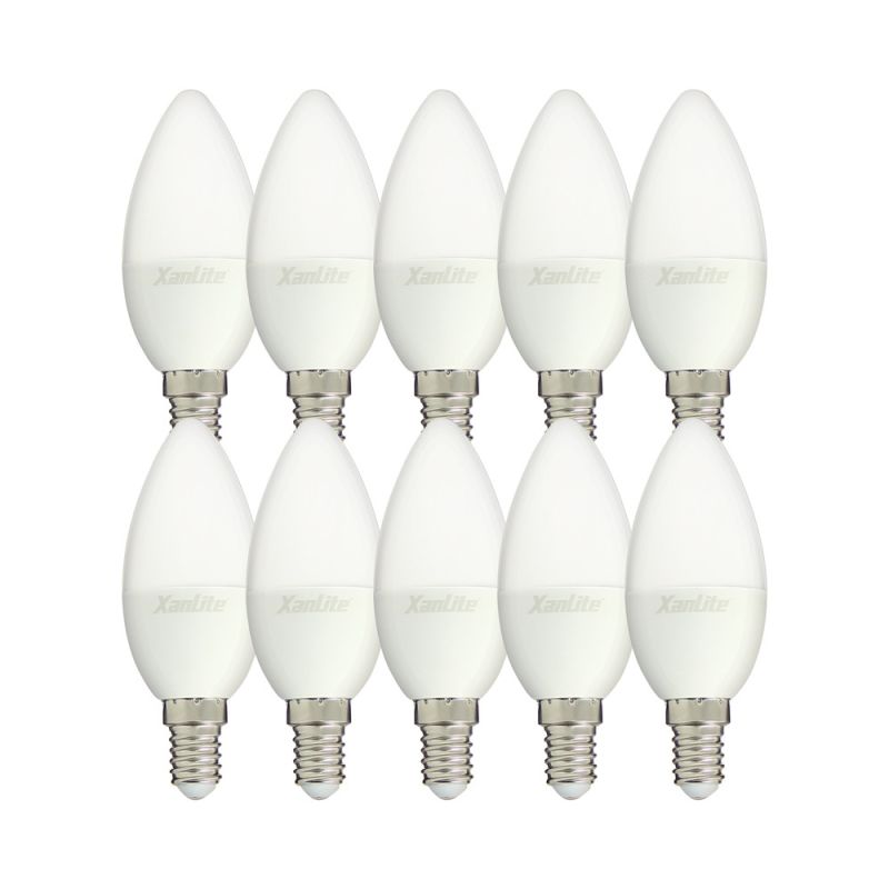 Ampoule Filament LED Flamme Opaque, culot E14, 250 Lumens, conso. 4 W (eq. 25 W), 4000K, Blanc neutre