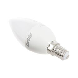 Ampoule Filament LED Flamme Opaque, culot E14, 250 Lumens, conso. 4 W (eq. 25 W), 4000K, Blanc neutre