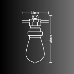 Guirlande Guinguette LED Noire, x10 Ampoules RVB E27 Incluses, 5m Extensible