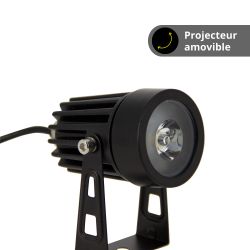 Double Projecteur LED Solaire, 450 Lumens, Spéciale Extérieur (IP44)