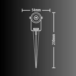 Double Projecteur LED Solaire, 450 Lumens, Spéciale Extérieur (IP44)