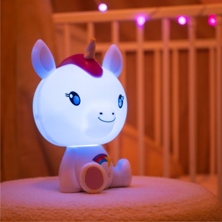 Veilleuse Enfant Rechargeable Kieyeeno - Lampe Nuage Portable LED 4 Intensités Avec Cordon Silicone, Idéale Pour Chambre Bébé Et Filles (Blanc)