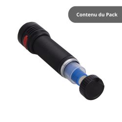 Torche LED rechargeable USB-C, ou piles, 2500 lumens