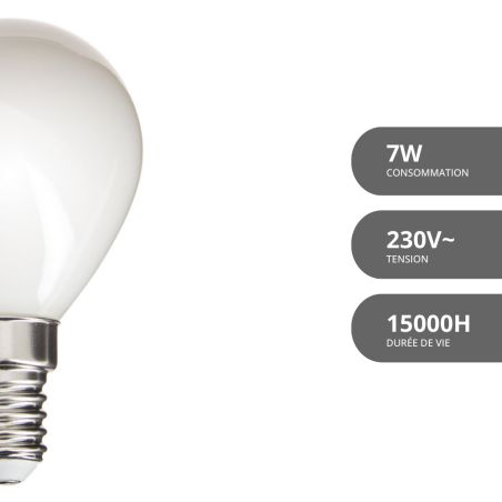 Lot De 12 Ampoules LED E14 GY 4,9W 807 Lumens 3000K Blanc Chaud - Économie Énergie Classe C