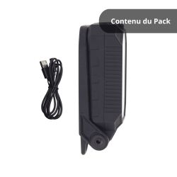 Baladeuse LED Rechargeable USB-C, 5 modes d'éclairage, 500 lumens
