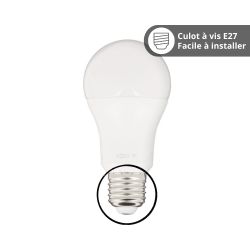 Spot de meuble acier brossé LED IP44, 2 modes de fixation, CCT