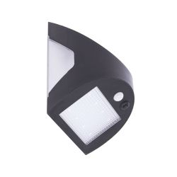 Applique murale hybride Solaire / USB, 350 Lumens, IP54, 3 modes d'éclairage, 10h d'autonomie