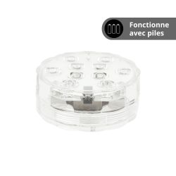 Lot de 2 Lampes flottantes à piles avec télécommande 10 LED RVB IP68