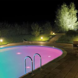 Lot de 2 Lampes flottantes à piles avec télécommande 10 LED RVB IP68