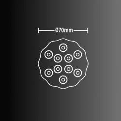 Lot de 2 Lampes flottantes à piles avec télécommande 10 LED RVB IP68