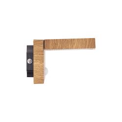 Applique murale Solaire IP44 600 Lumens - Détecteur de mouvements - 3 modes de fonctionnement - Finitions bois