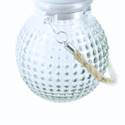copy of Lanterne Solaire Boule IP44 - Finition verre teinté - Bleu ou Gris