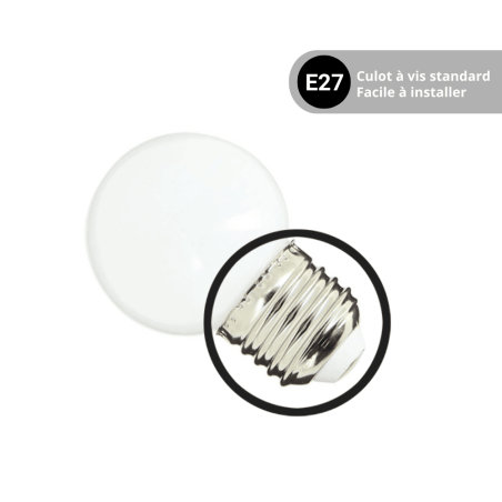 Lot De 5 Ampoules LED 15W - Culot E27 - Blanc Chaud - Équivalent 100W - Neuf - Économie D'énergie