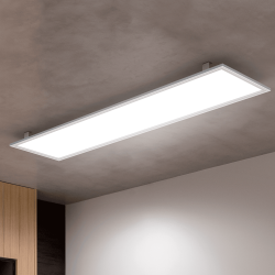 Plafonnier LED rectangulaire - cons. 42W - 3300 lumens - Blanc neutre - Extra plat