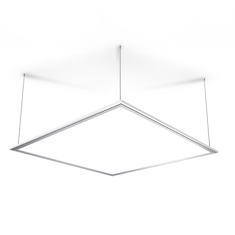 Plafonnier LED carré - cons. 42W - 3300 lumens - Blanc neutre - 3 modes de fixation