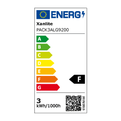 Pack de 3 ampoules RetroLED Caspule, culot G9, 2,6W cons. (20W eq.), 200 lumens, lumière blanc chaud