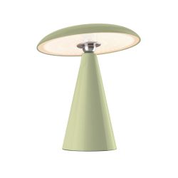 Lampe à poser Clee vert sauge, USB rechargeable, Dimmable, CCT, Autonomie 72h max.