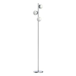 Lampadaire Marina métal chrome tactile, Dimmable, CCT, LED intégrée, IP20, 3800 lumens max.