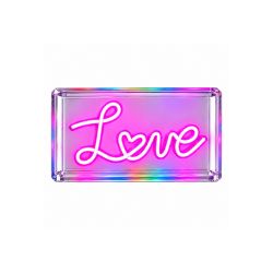 Lampe effet Néon « LOVE » LED colorée