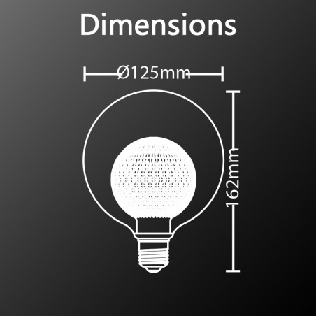 Ampoule LED 3W E27 Blanc Chaud 3000K - Effet 3D Chromé - Design Unique & Économique