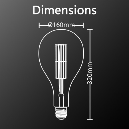 Lot De 10 Ampoules LED Forme Poire 3W (équivalent 25W) E27 - Jaune Chaleureux Pour Intérieur Et Fête